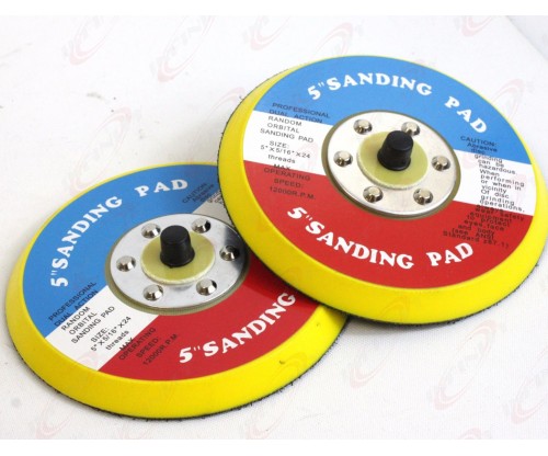 2pc Replacement 5" Sanding Pad 24 TPI Thread DA Sander Polishing pad 4 Orbital 